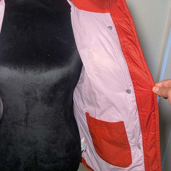 J. Crew Women's Vibrant Red Puffer Coat - Picture 6 of 10